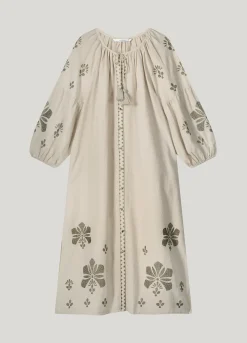 Hot A-line dress in linen blend Kleider