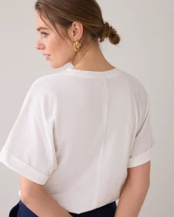 Hot Artwork T-shirt with embroidered logo T-shirts|Oberteile & T-shirts