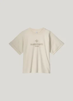 Online Artwork T-shirt with embroidered logo Oberteile & T-shirts