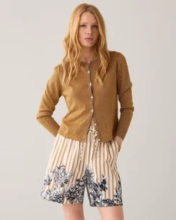 Outlet Baggy shorts with floral details Shorts