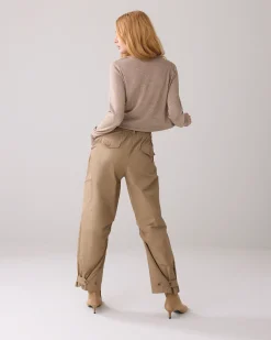 New Barrel-fit trousers with puff effect Hosen & Jumpsuits