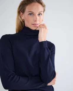 Online Basic polo neck jumper Pullover & Westen|Basics