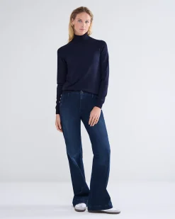 Online Basic polo neck jumper Pullover & Westen|Basics