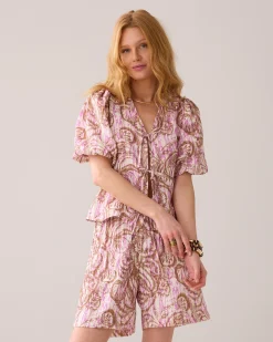 Best Blouse jacket with botanical print Blusen