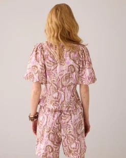 Best Blouse jacket with botanical print Blusen