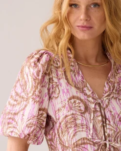 Best Blouse jacket with botanical print Blusen