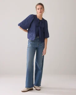 Sale Blouse jacket with bow fastening Blusen