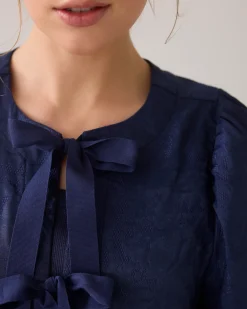 Sale Blouse jacket with bow fastening Blusen