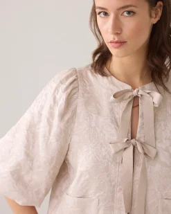 Sale Blouse jacket with bow fastening Blusen