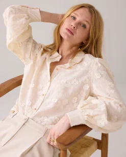 New Blouse with 3D flowers Blusen