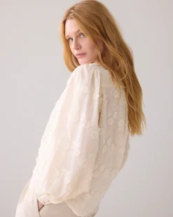 New Blouse with 3D flowers Blusen