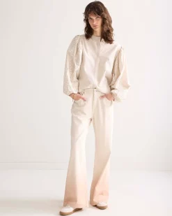 Hot Blouse with embroidered sleeves Blusen