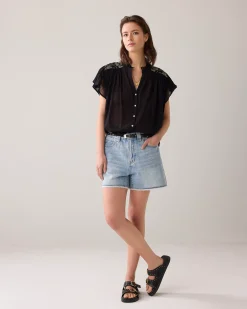 Discount Blouse with flounce sleeves Blusen