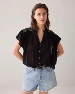 Discount Blouse with flounce sleeves Blusen