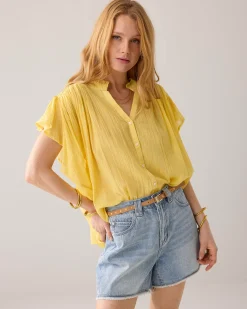 Discount Blouse with flounce sleeves Blusen