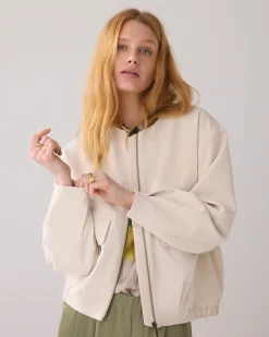 Outlet Blousy bomber jacket with flap pockets Blazer & Jacken