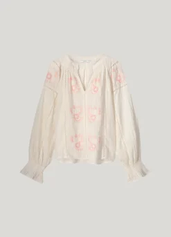 Fashion Bohemian blouse with flowers Oberteile & T-shirts