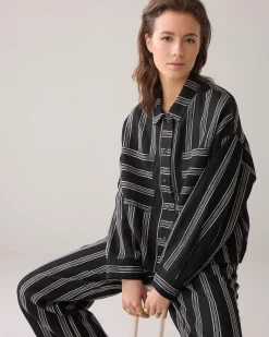 Outlet Boxy blouse 100% linen Blusen