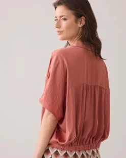 Sale Boxy blouse with bow detail Blusen