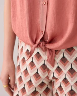 Sale Boxy blouse with bow detail Blusen