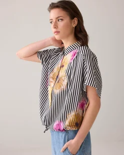 Best Boxy blouse with flower pattern Blusen