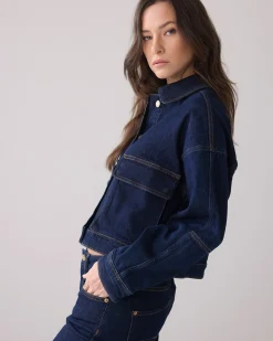 Clearance Boxy denim jacket Blazer & Jacken