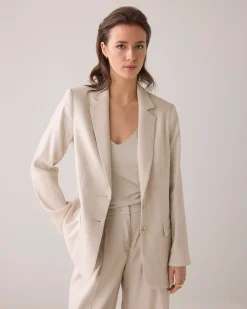 Hot Boyfriend blazer in a linen blend Blazer & Jacken