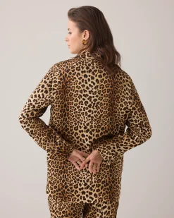 Discount Boyfriend blazer panther print Blazer & Jacken