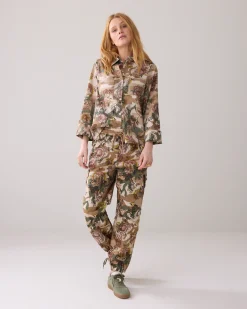 Outlet Camouflage shirt blouse Blusen