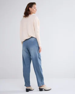 Online Cargo jeans with stripe Basics|Hosen & Jumpsuits