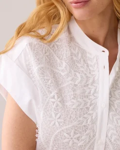 Fashion Crispy poplin blouse Blusen