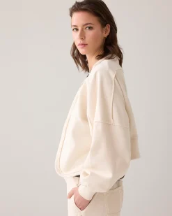 Outlet Cropped sweat jacket Pullover & Westen