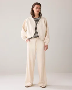 Outlet Cropped sweat jacket Pullover & Westen