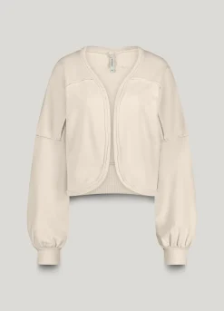 Outlet Cropped sweat jacket Pullover & Westen