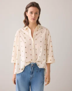 Online 3D blouse with flowers Blusen