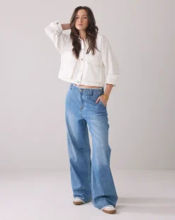 Sale Denim palazzo trousers Jeans|Hosen & Jumpsuits