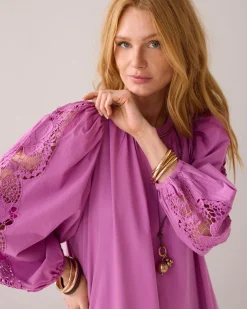 Online Feminin dress with embroidery Kleider