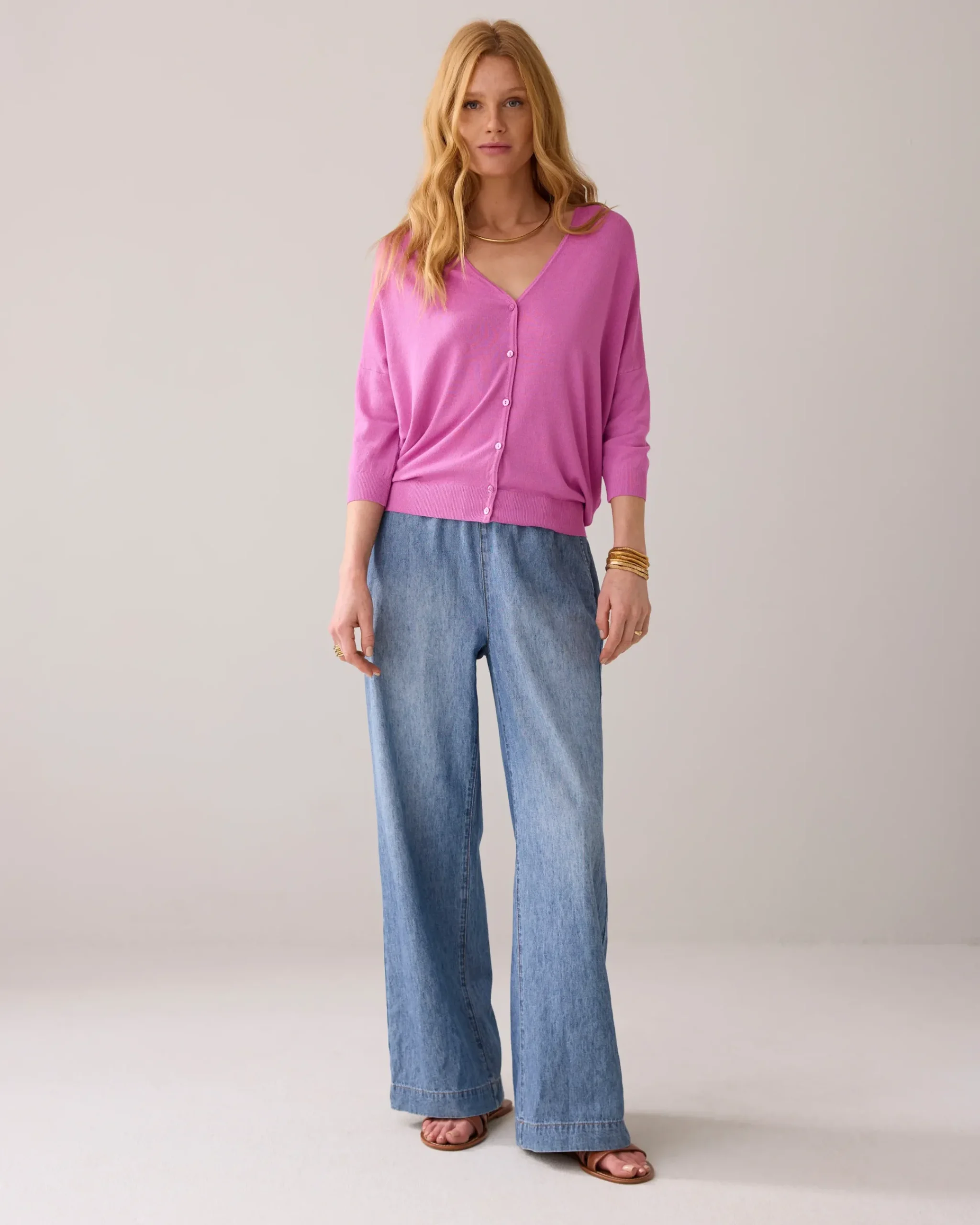 Fashion Fine-knit cardigan Pullover & Westen