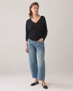 Outlet Fine-knit cardigan Pullover & Westen