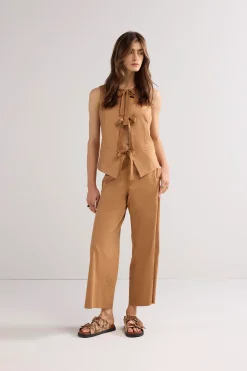 Sale Fitted gilet with bow fastening Blazer & Jacken