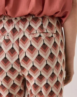 Discount Flared trousers graphic jacquard Hosen & Jumpsuits