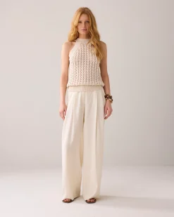 Discount Halter top in Italian yarn Oberteile & T-shirts