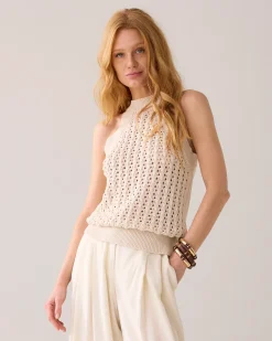 Discount Halter top in Italian yarn Oberteile & T-shirts