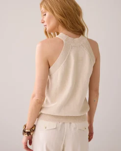 Discount Halter top in Italian yarn Oberteile & T-shirts