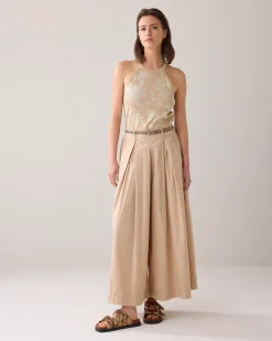 Hot Halter top with floral print Oberteile & T-shirts