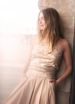 Hot Halter top with floral print Oberteile & T-shirts