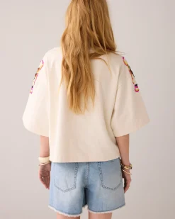 Online Hand-embroidered boxy jumper Pullover & Westen