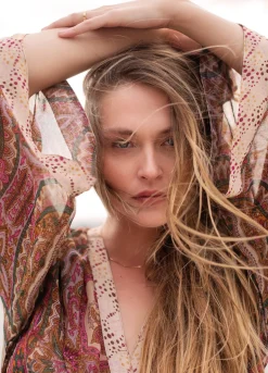 Clearance Kimono dress with belt Kleider