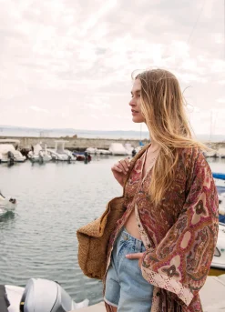 Clearance Kimono dress with belt Kleider