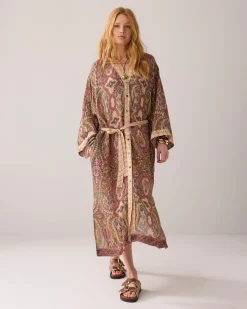 Clearance Kimono dress with belt Kleider
